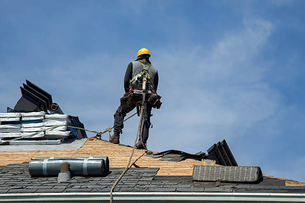 Professional Flat Roof Repair technician working in Brighton, MI